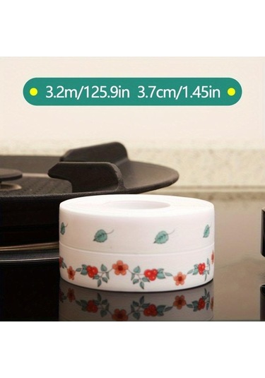 Pazly 1 Rulo Karikatür Kalafat Şerit, Kendinden Yapışkanlı Mutfak Tezgahı Mastik, Sızdırmazlık Bandı, Banyo Dekorasyonu 56672320 Diğer