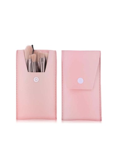 İzla Deri Çantalı Makyaj Fırça Seti 8'li