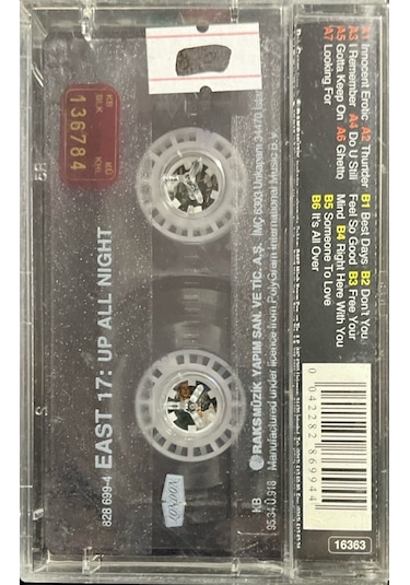 Plak Değildir Kaset Tir East 17: Up All Night Kaset