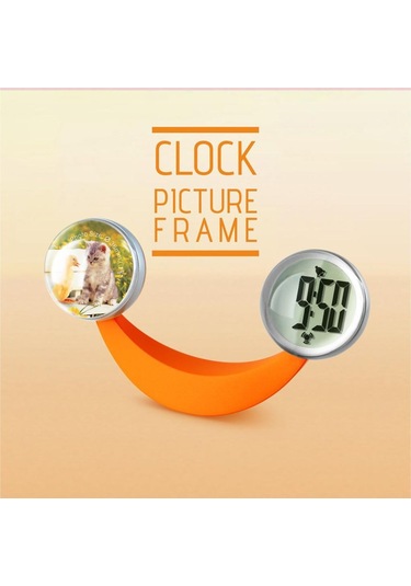 Suntek Sevimli Stiller Muz Şekli Kristal Çerçeve Çalar Saat