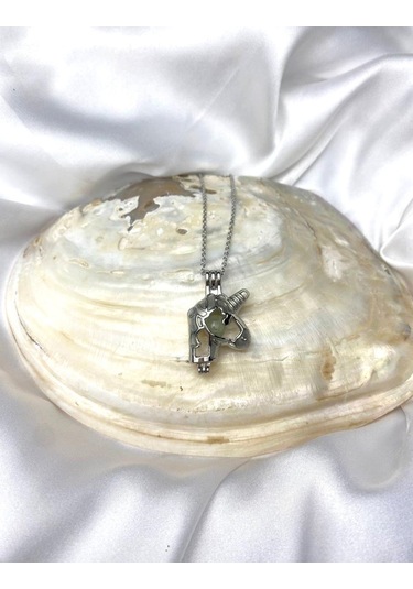 Karanlıkta Parlayan Gümüş Kaplama Unicorn Kolye Çok REnkli