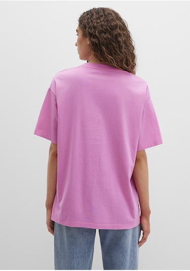 Mavi - Mavi Logo Baskılı Pembe Tişört 1600843-71033 Pembe