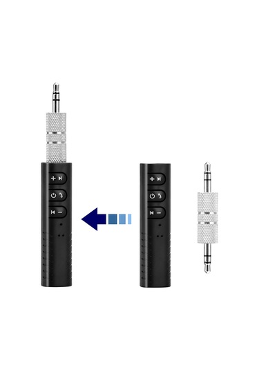 Yunboo Kablosuz Bluetooth 4.1 Müzik Alıcısı - Araç Ve Ev Ses Sistemleri İçin Aux Bağlantılı Mikrofonlu Çift Telefon Bağlantılı