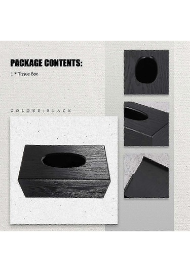 Ahşap Dikdörtgen Mendil Kutusu Doğal Ahşap Mendil Kutusu 2025