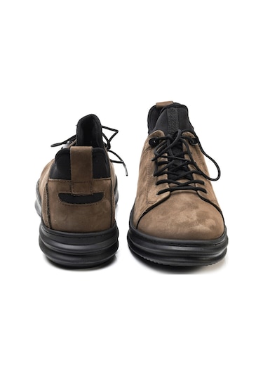 Greyder Erkek Duman Hakiki Deri Casual Ayakkabı Kahverengi