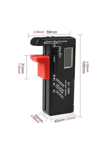 Dancemonkey Life Mini Pil Göstergesi Kompakt Boyut