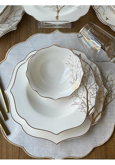 Yemek Takımı Arbol Bird 24 Parça 6 Kişilik Renkli