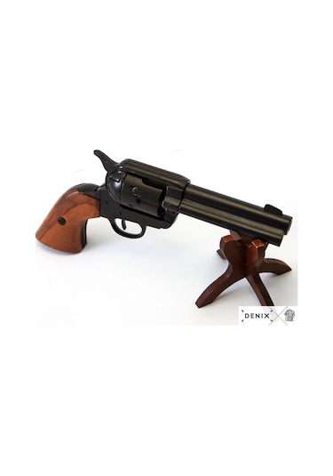 Denix Dekoratif Replika Revolver Cal.45 Peacemaker 4,75 , With 6 Bullets
