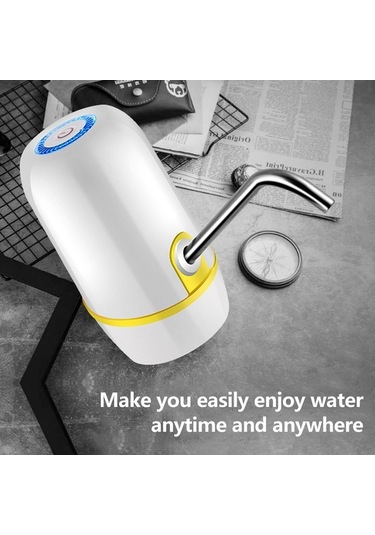 Ebitda Pratik Ev Su Pompası - Tek Tuşla Kullanım Kolay, Beyaz/siyah