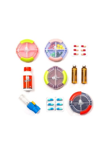 Suntek Seyahat Taşınabilir Mini Dağıtıcı Kutusu Hap Kutusu Diğer