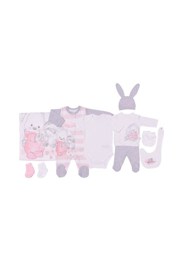 Organik Lıttle Frıends 10'lu Zıbın Mavi Pembe