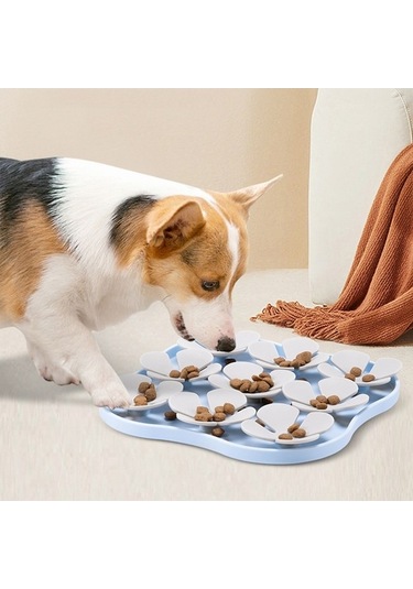 Dm Çiçek Şekilli Silikon Kedi Köpek Yalama Kabı, Boğulma Önleyici Vantuzlu Mama Matı Fda Sertifikalı