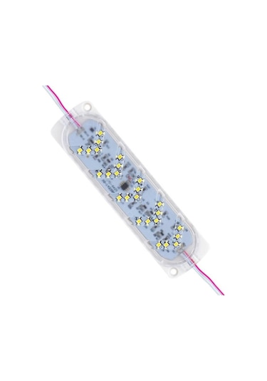 12v Çakar Lamba Ledli Ok İşaretli Beyaz Kablolu 142 37 Mm