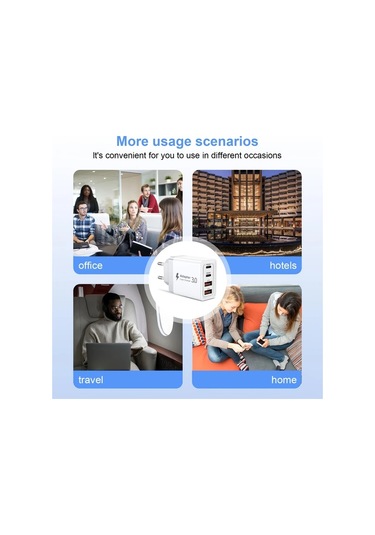 Honeybeeshop 1 Bilgisayar Usb C Sarj Cihazi Cift Portlu Pd Qc Hizli Sarj Karti İphone Samsung Telefon Tablet Uyumlu Altın