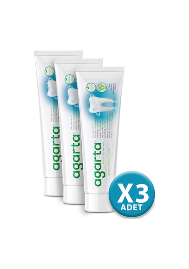 Agarta Bitkisel Florürsüz Diş Macunu 3 x 100 ML