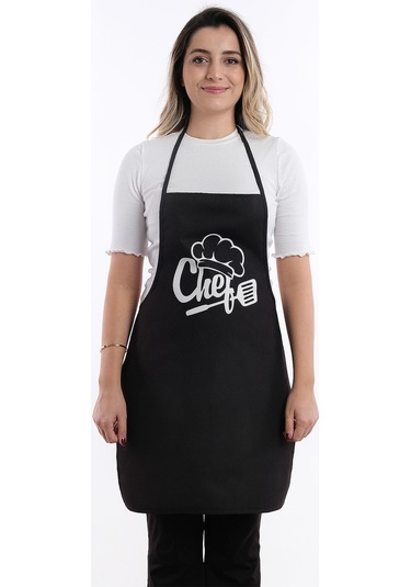 Beautiful Set Sıvı Geçirmez Su Geçirmez Mutfak Önlüğü 1 Eldiven 1 Tutacak Siyah1