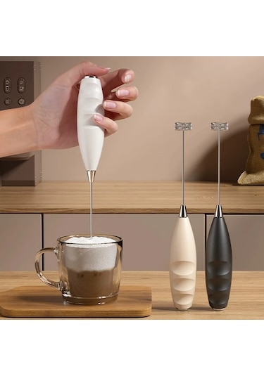 Elmpaly Beyaz 1 Adet Taşınabilir Elle Tutulan Süt Köpürtücü Ve Mini Çırpıcı Diğer