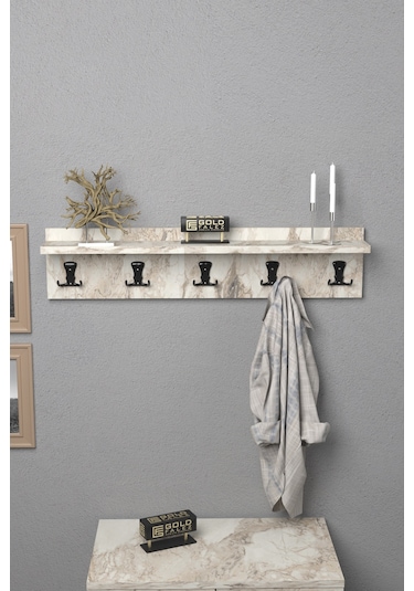 Askılık Duvar Elbise Askılığı Portmanto 80 Cm Efes Düz Çok Renkli