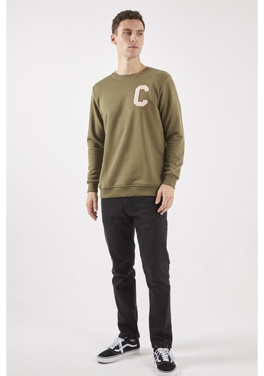 Boston Haki O-yaka Sweatshırt Haki