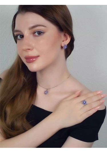 Pavlova Jewelry Eda Yıldız Gümüş Çiçek 925 Kolye 185941341