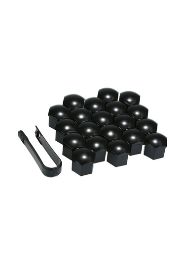 Neevoyu 19mm Universal Araba Jant Somun Kapakları, Abs Plastik, Korozyona Dayanıklı, 7 Renk Seçeneği, 20 Adet + Çıkarma Aracı