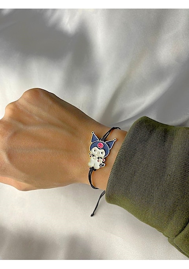Renkli Kuromi - Ayarlanabilir İpli Bileklik Çok Renkli