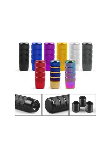 Reedark 95mm Kaymaz Vites Topuzu - Evrensel Araçlar İçin Yüksek Kaliteli Alüminyum Vites Kolu Mor