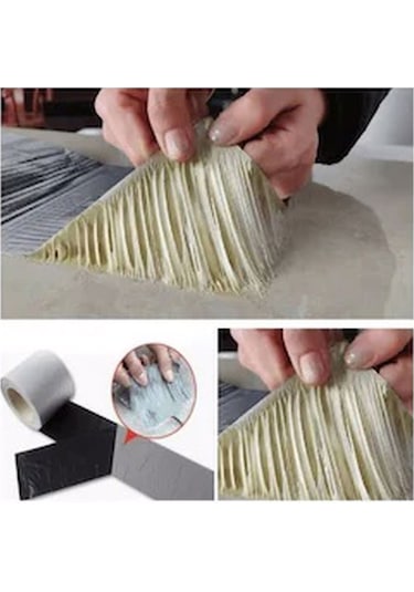 Süper Güçlü Su Sızdırmaz Çamur Bant Tamir Çatlak Bandı 12 Adet