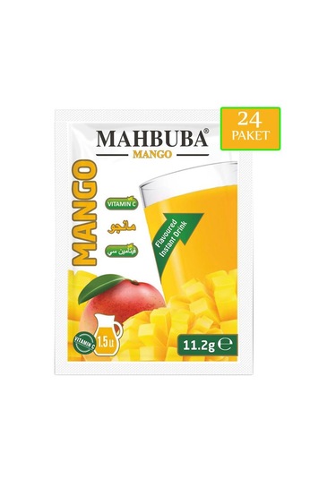 Mahbuba Mango Aromalı Soğuk Toz İçecek 480x11.2gr 11.2 G