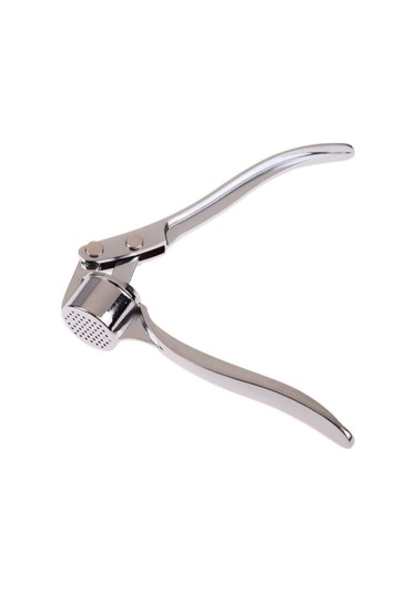 Paslanmaz Çelik Sarımsak Ezici Pratik Sarımsak Ezeceği- Metal Sarımsak Ezeceği Gri