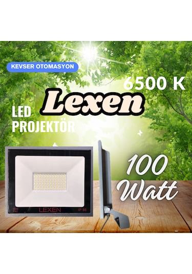 100w Led Projektör Beyaz Lexen