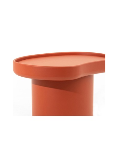 Kidney Sehpa Takımı Set Sehpa Rehome Beyaz - Turuncu