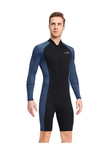 Suntek 1.5mm Neopren Erkekler Wetsuit Dalgıç Kıyafeti Sıcak L