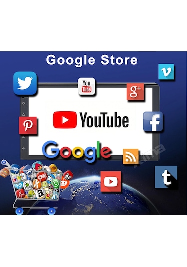 Exvol Android Multimedya +Carplayli Double 7 İnc Ips Ekran+Kamera Youtube