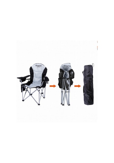 Kıngcamp Deluxe Sandalye Sıyah/Grı Siyah