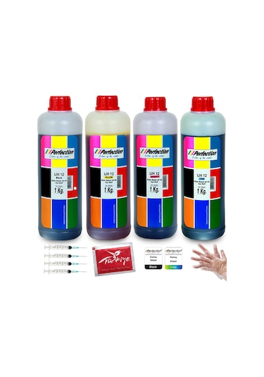 Hp Yazıcılar İçin Hp Gt53 Gt52 Uyumlu 4x1000 Ml Hp Tanklı Yazıcı Uyumlu Mürekkep Dolum Seti 50.000 Sf.