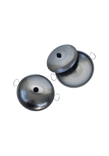 Yemek Pişirme Tavası Kapaklı 45 Cm'lik-82 Çelik