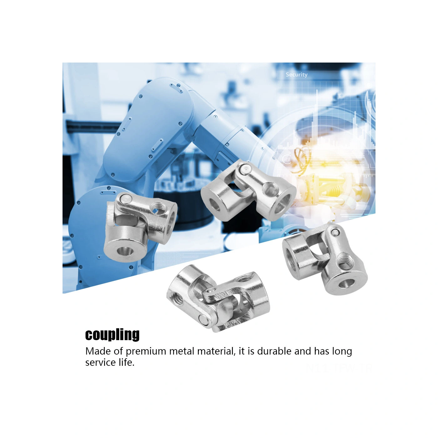 Tenfowee 4 Adet Metal Universal Eşleşme 3 5mm İç Çap , 23mm Uzunluk, 11mm Dış Çap - Model Araç, Gemi, Robot İçin Dönel Hareket Vites Bağlantısı