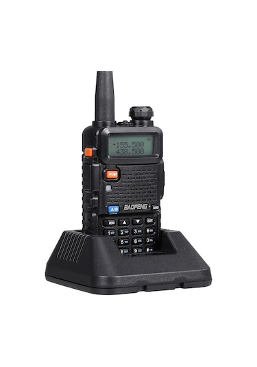 Jokmae "baofeng Bf-uv5r Çift Bant Uzun Menzil Telsiz - 128 Kanal, 5w Güç, Şarj Edilebilir, Taşınabilir"