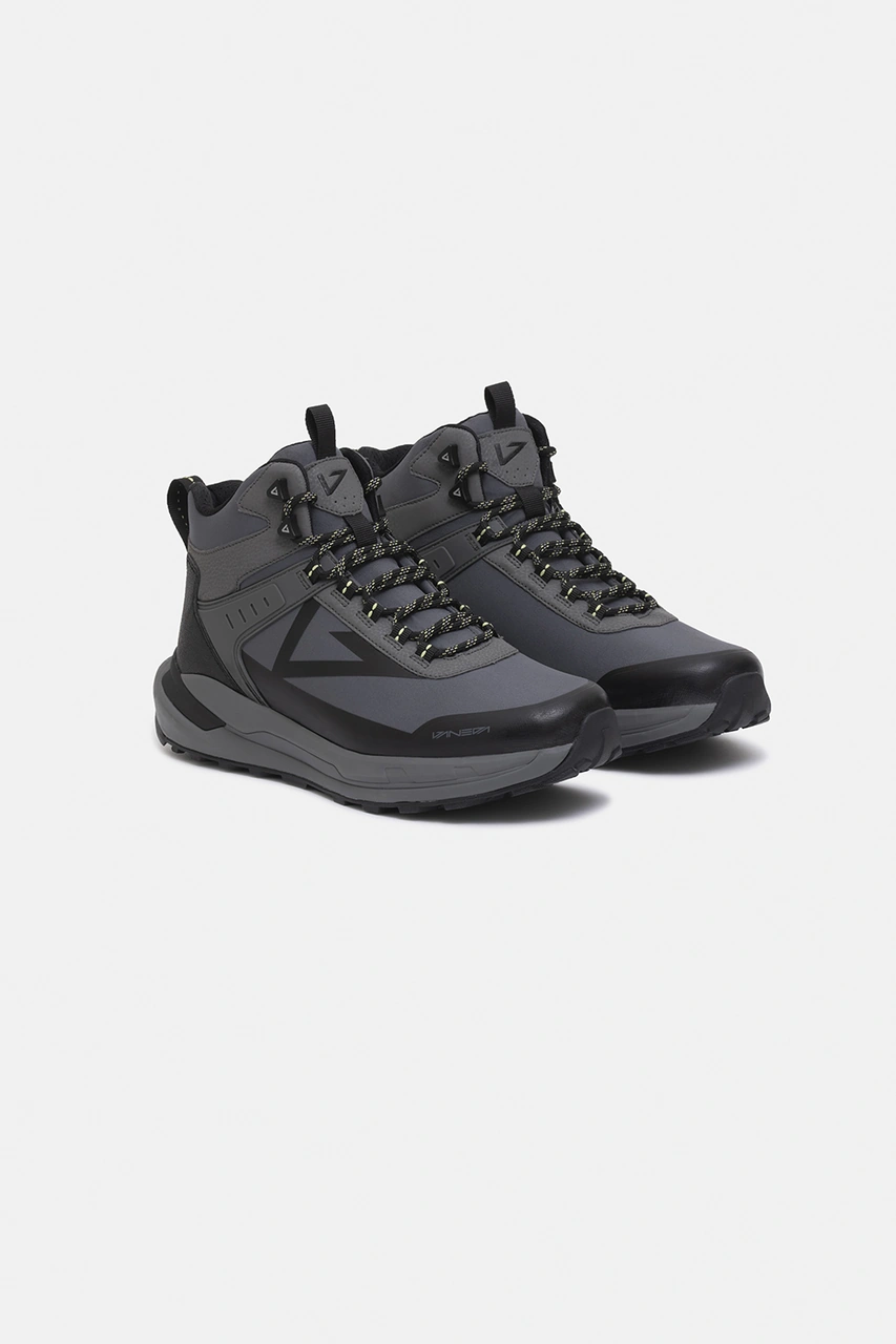 1415 V-wild Mid Erkek Bot Gri Siyah