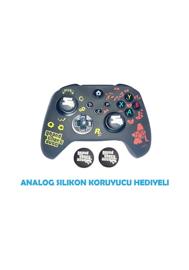 Xbox Series S/series X Grand Teft Auto Koruyucu Silikon Kılıf + Analog Silikon Koruyucu