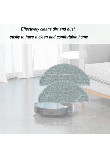 Skycity İrobot Roomba Combo Essential Y0110/y0140/y0112/q0120 İçin Yıkama Yapılabilir Tekrarlı Kullanım Mikrofiber Süpürge Mop Yedek Padı