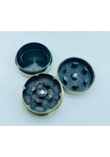 Yaprakdesenli Çelik Metal 3parça Tutun Öğütücü Grinder//30mm--g25