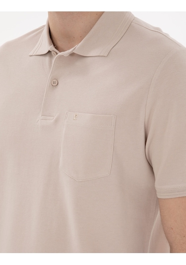 Pierre Cardin Erkek Taş Tişört Basic 50306552-vr049 Taş