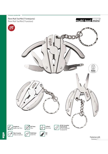 75mm Multi Tool Mini 7 Fonksiyonlu