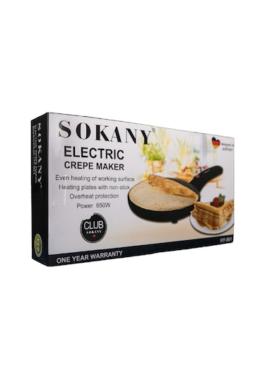 Sokany HY-901 650 W Krep Ve Pankek Makinesi