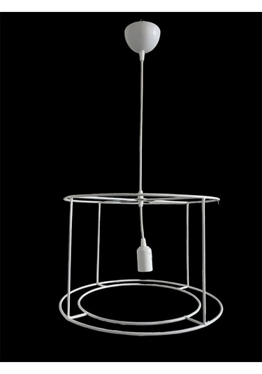 Avize Teli Büyük Boy 5mm Metal Premium Duy Takımı Dahil C Beyaz