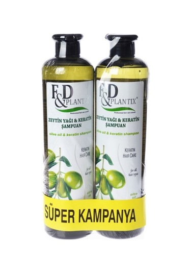 F&D Plantix Zeytinyağı ve Keratin Şampuan 2 x 700 ML