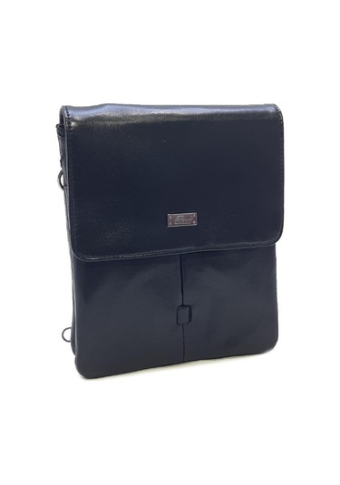 Hakiki Deri Taba Renk Erkek Postacı Çantası %100 Kuzu Derisi Siyah