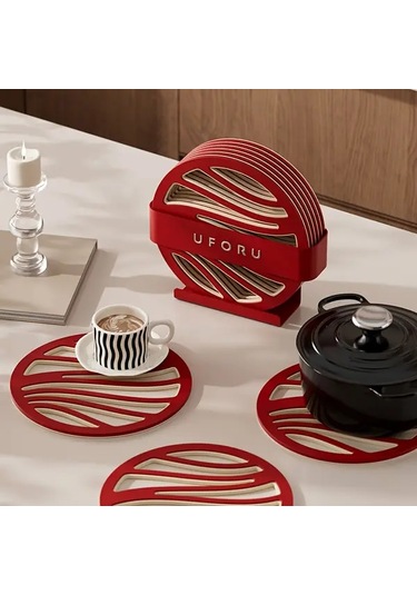 Awesomestore Yeşil Lüks 6'lı Set Çift Katlı Kaymaz Silikon Tutucu, Yüksek Isıya Dayanıklı